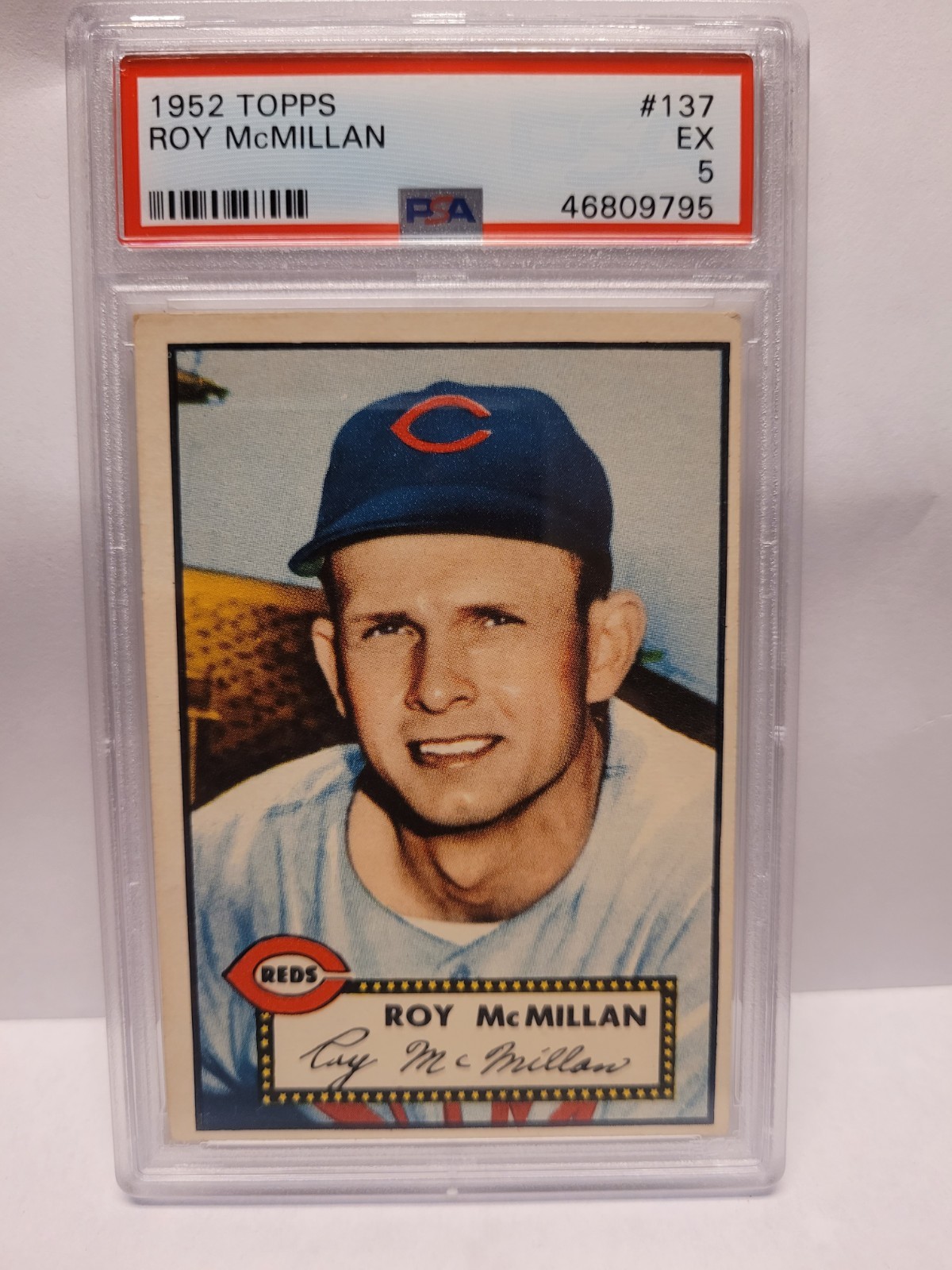 1952 Topps Roy McMillan  PSA Graded  EX 5   Cincinnati Reds  #137