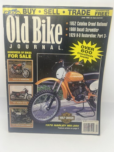 Old Bike Journal June 1995 Catalina Grand National 1969 Ducati 1929 HD Restore