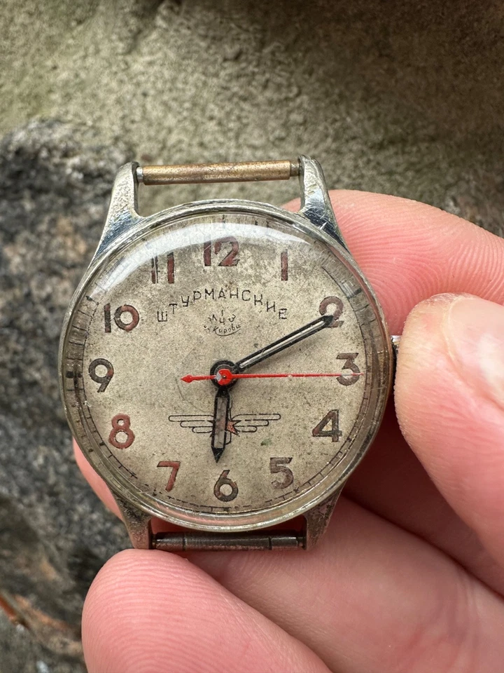 Relógio Vintage Shturmanskie 1 mchz Kirova Yuri Gagarina Stop Second - Imagem 4 de 4