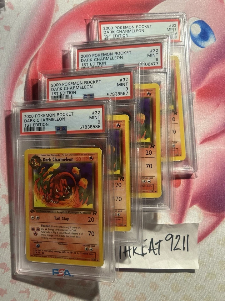 Pokemon - Team Rocket Dark Charmeleon 32/82 First Edition PSA 9 - Image 2 of 2