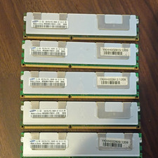 Samsung 20GB 5x4GB DDR3-1333 PC3-10600R ECC Registered RDIMM RAM