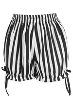 Black  White Striped Bloomers Pantaloons Cosplay Pirate Goth Victorian Vampire