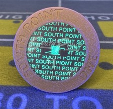 🎰🎲$1 ficha de casino South Point Las Vegas NV UV error de impresión (PIONT)🎲🎰