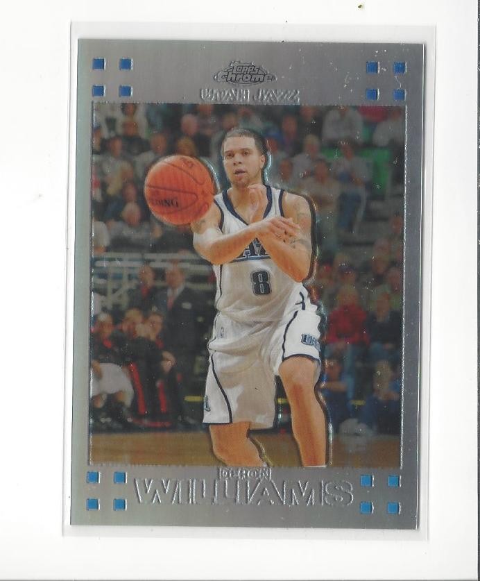 2007-08 Topps Chrome Refractor #99 Deron Williams Jazz /999 