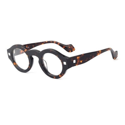 Handgefertigte Acetat Runde Brille Frame Frauen dicke klassische Brille Herren