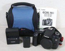 Canon EOS 70D 20.2 MP Digital SLR Camera BODY ONLY Black 536 SHUTTER COUNT