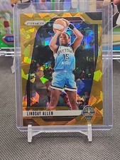 2024 Panini Prizm WNBA - Lindsay Allen #107 Gold Ice 10/10 Bookend 