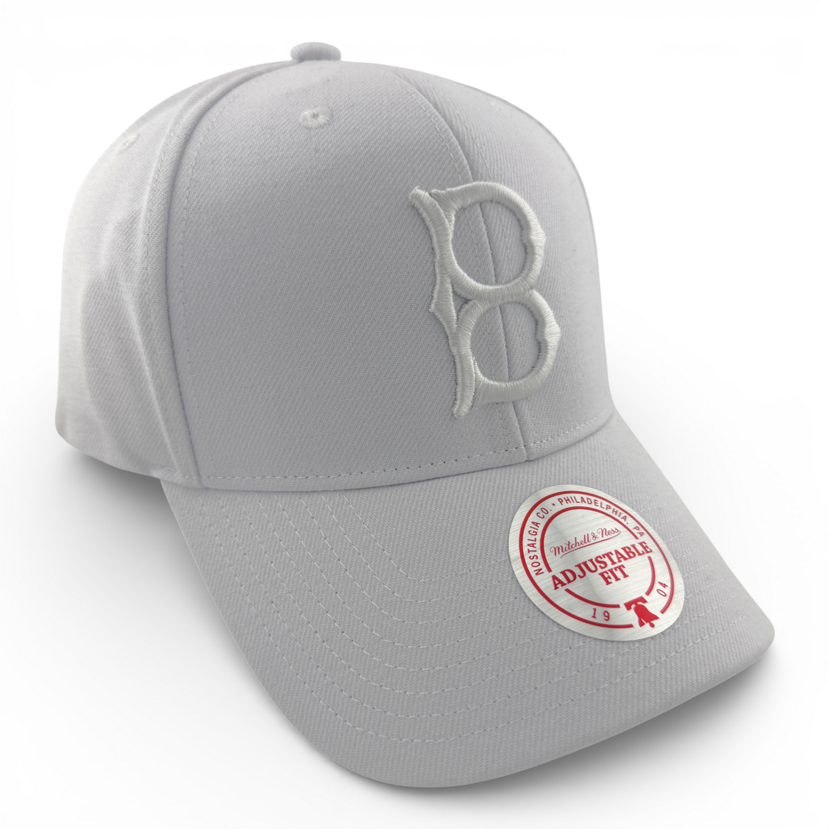 Mitchell & Ness Brooklyn Dodgers MLB All White Snapback Adjustable