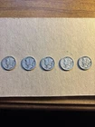 5 Mercury dimes 1923-1944 Silver Dime Coin Lot