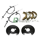 FITS RANGE ROVER SPORT L320 NEW REAR HAND BRAKE CABLES SHOES PLATES (2005-2013)