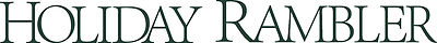 HOLIDAY RAMBLER RV LOGO Lettering decal Graphic Spelled Word Version 60''x5''