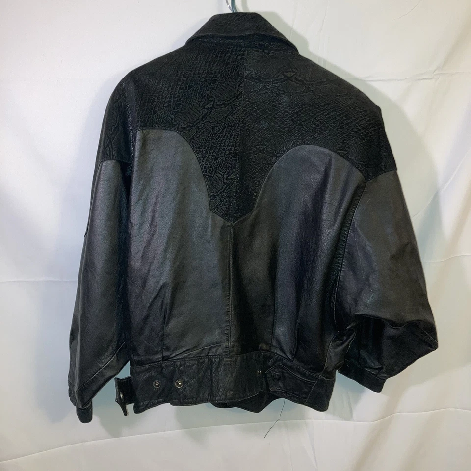 Laura Jefferies Woman's Vintage Genuine Leather Jacket Size Small Made In Korea - Image 2 of 4