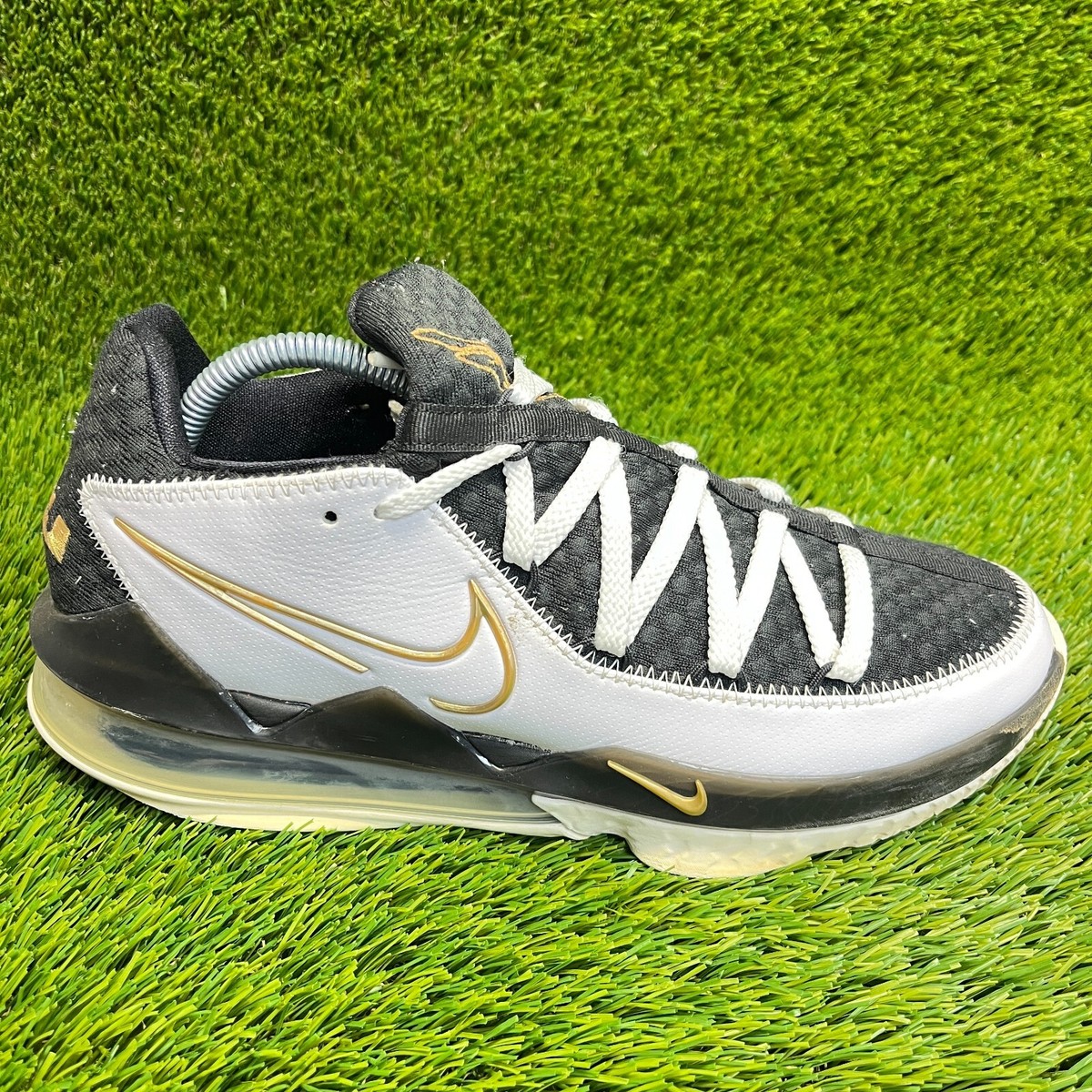 nike lebron 17 low white metallic gold