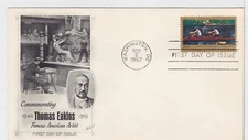 TurtlesTradingPost- Thomas Eakins Artist #1335 -1967 FDC- Fleetwood Cachet