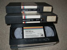 William Shakespeare McBeth video set VHS Fine Collectible A Classic