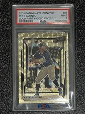 2019  Panini  National Convention Pete Alonso Gold Vinyl 1/1 RC