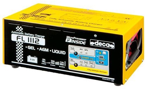 Caricabatteria mantenitore 6-12V Deca FL1112 moto auto diesel moto epoca camper