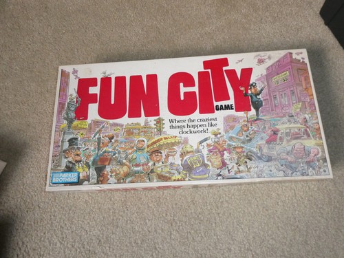 Vintage 1987 Parker Brothers Fun City Board Game Complete in Box | eBay
