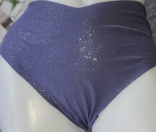 Victorias secret XL Rare Vintage Blue Silver Shine No Show Panty Smooth Cheeky
