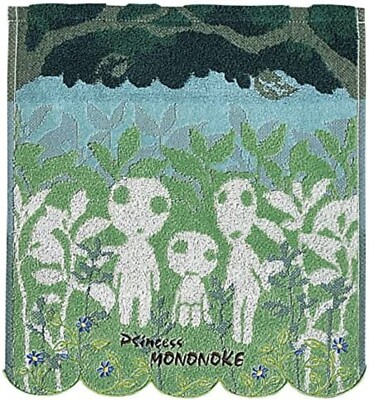 Prinzessin Mononoke Handtuch Kodama Forest 34×36cm Studio Ghibli Neu Anime JP