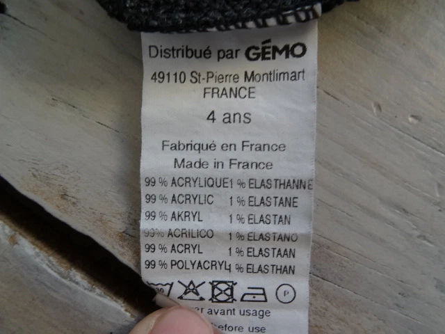 Très joli Pull manches courtes noir imprimé ronds gris SHINY Taille 4 ans - Photo 4/4