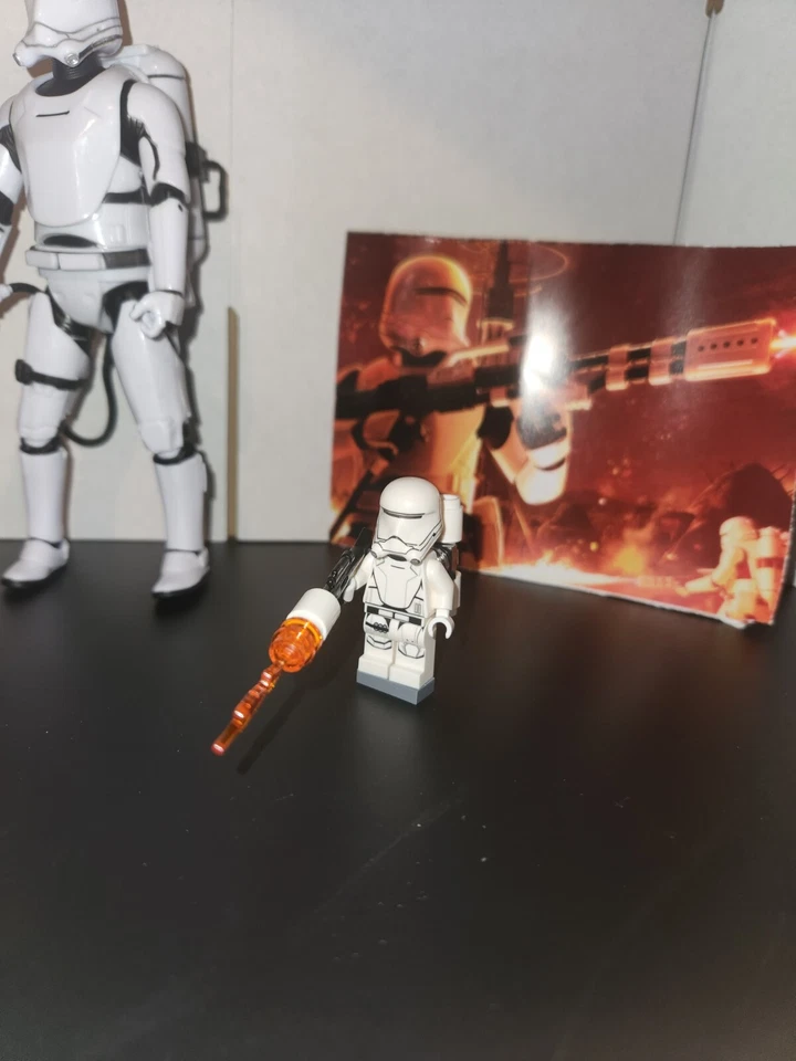 Star Wars. First Order Flame Trooper 3 Piece Bundle. 1 Funko Pop. Lego. 6in FIG - Image 4 of 4