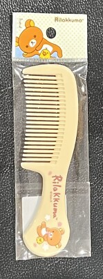 San-X Rilakkuma Sakura Small Hair Dressing Comb Beige NEW