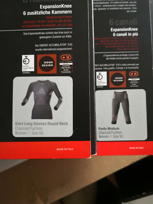 X-Bionic Energy Accumulator Evo Charcoal/Fuchsia XS Maglia + Hose            