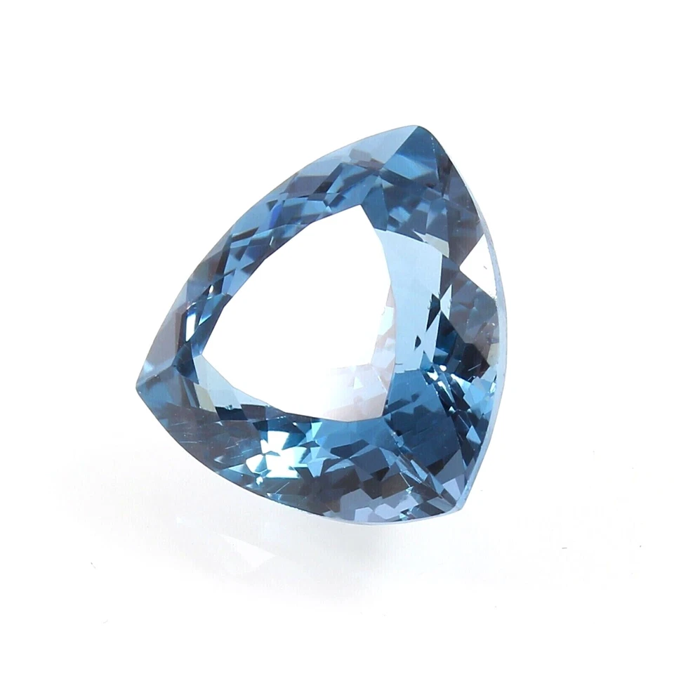 AAA Natural Impecable Azul Laguna Turmalina Trillón Piedras Preciosas Sueltas Corte 16x16 MM Foto 3 de 4