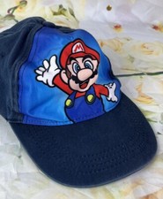 Nintendo Super Mario Bros Hat Youth Baseball Cap Hat Adjustable Snapback Blue