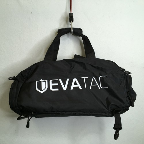 Evatac Black Large Hybrid Duffel Bag 