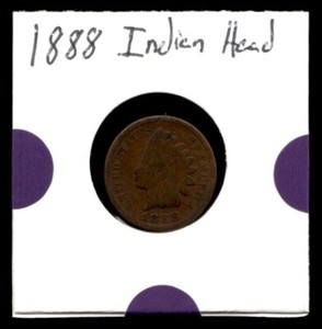 1888 Indian Head Cent #1C Philadelphia Mint A8