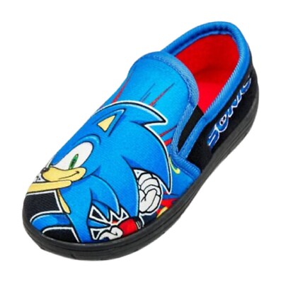 SONIC THE HEDGEHOG JUNGEN OFFIZIELLE FIGUR SLIPPER NEUHEIT HAUSSCHUHE GRÖßE UK 9 3