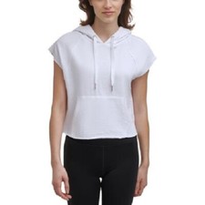 Calvin Klein Performance Women's Cropped Hoodie White