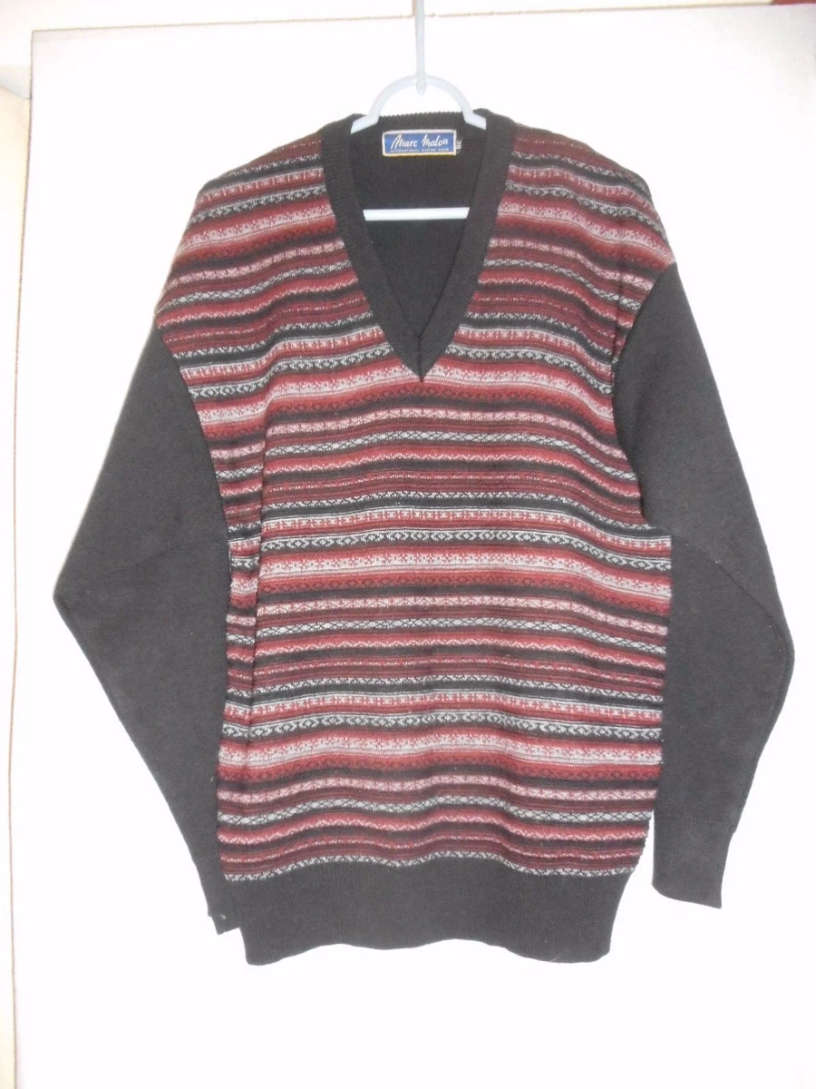 Retro v online neck sweater