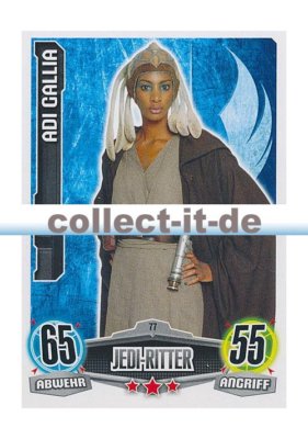Force Attax Movie Cards 1 77 - ADI GALLIA - Jedi-Ritter - Die Republik