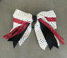 Competition Cheerleading Bows Red Black White Sparkly 35 Available