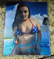 Deonna Purrazzo Autographed 8x10 Photo Kodak Edura Metallic WWF WWE AEW TNA Sexy