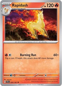 Rapidash 020/142 Stellar Crown Reverse Holo Uncommon