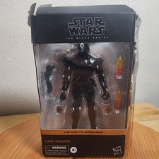 Star Wars Black Series Dark Trooper Figure 6 Inch Hasbro Mandalorian Damaged Box