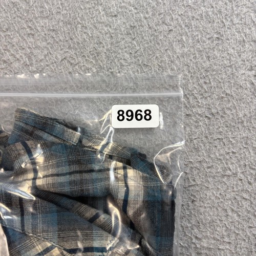 Camisa Kuhl Para Hombre Mediana Azul Gris Cuadros Perla Occidental A Presión Manga Larga Exterior - Imagen 9 de 9