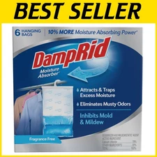 Fragrance-Free Hanging Moisture Absorber, 6-Pack