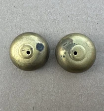 Pair Vintage 1.75” Brass Bells Ringers for Telephone or Payphone #92405