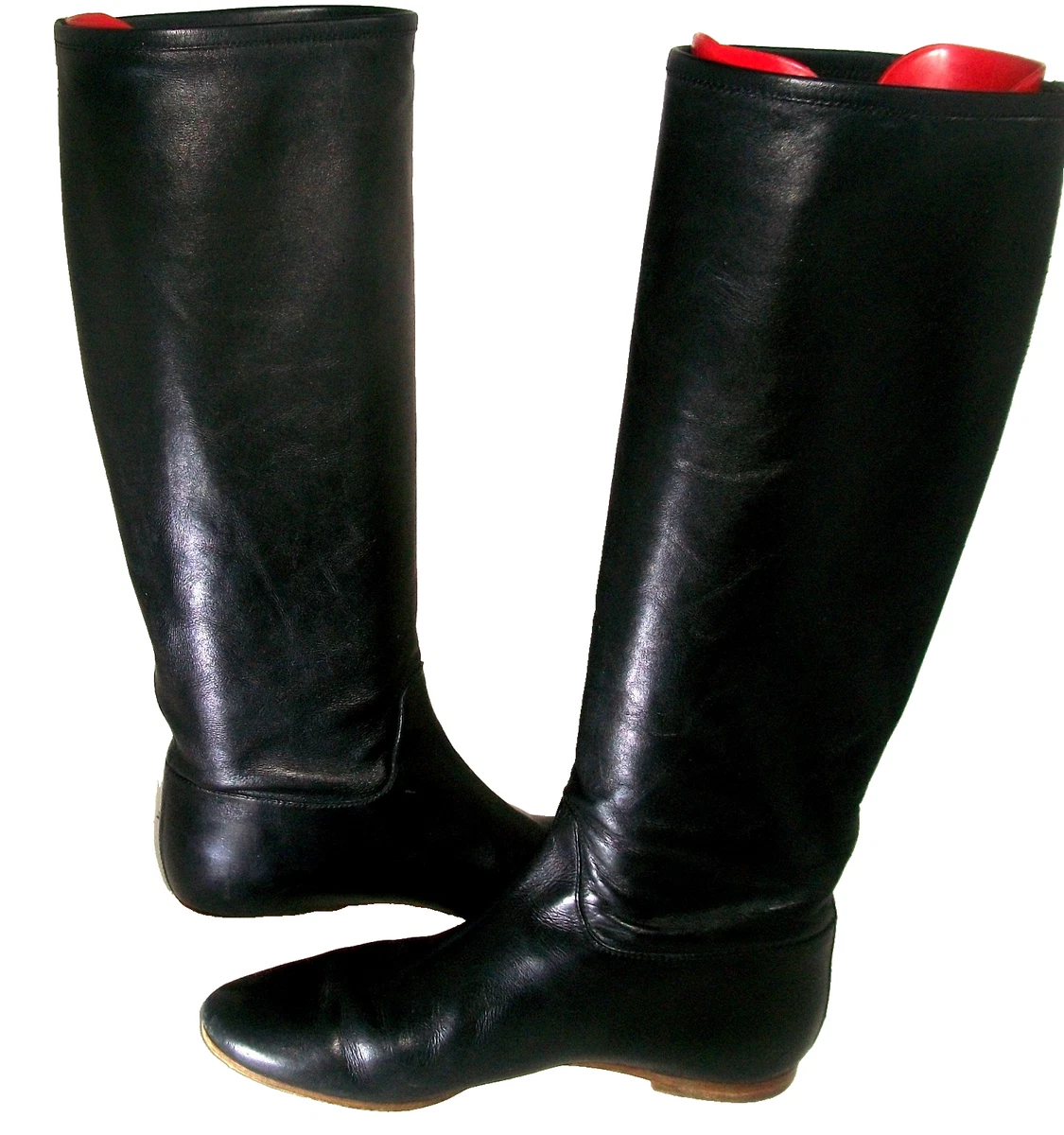 Sigerson Morrison Flat (Under 1 in) Leather Upper Boots for Women