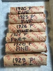 Lot of 6 Wheat Cent Rolls Penny Rolls Fine To Very Fine See Pic For Dates / MM