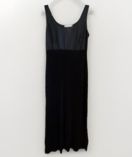 Ronnie Nicole Black Gown 8 Sheer Top Empire Waist Formal Old Money Whimsigoth