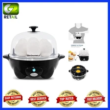 Rapid Egg Cooker: Perfectly Boil 7 Eggs, Poach & Omelet Maker with Auto Shut-Off