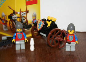 Vintage 1986 Lego 6012: Lion Knights: Castle - Siege Cart - Instructions 99%