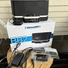 Sirius XM Radio BB2 Portable Speaker Dock SXABB2 With OnyX Radio Unit  READ!