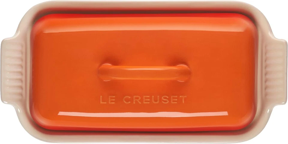 Stoneware Heritage Butter Dish, Flame - Image 3 of 4